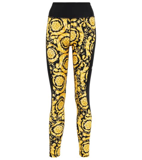 versace legging dames|high waisted liquid legging Versace.